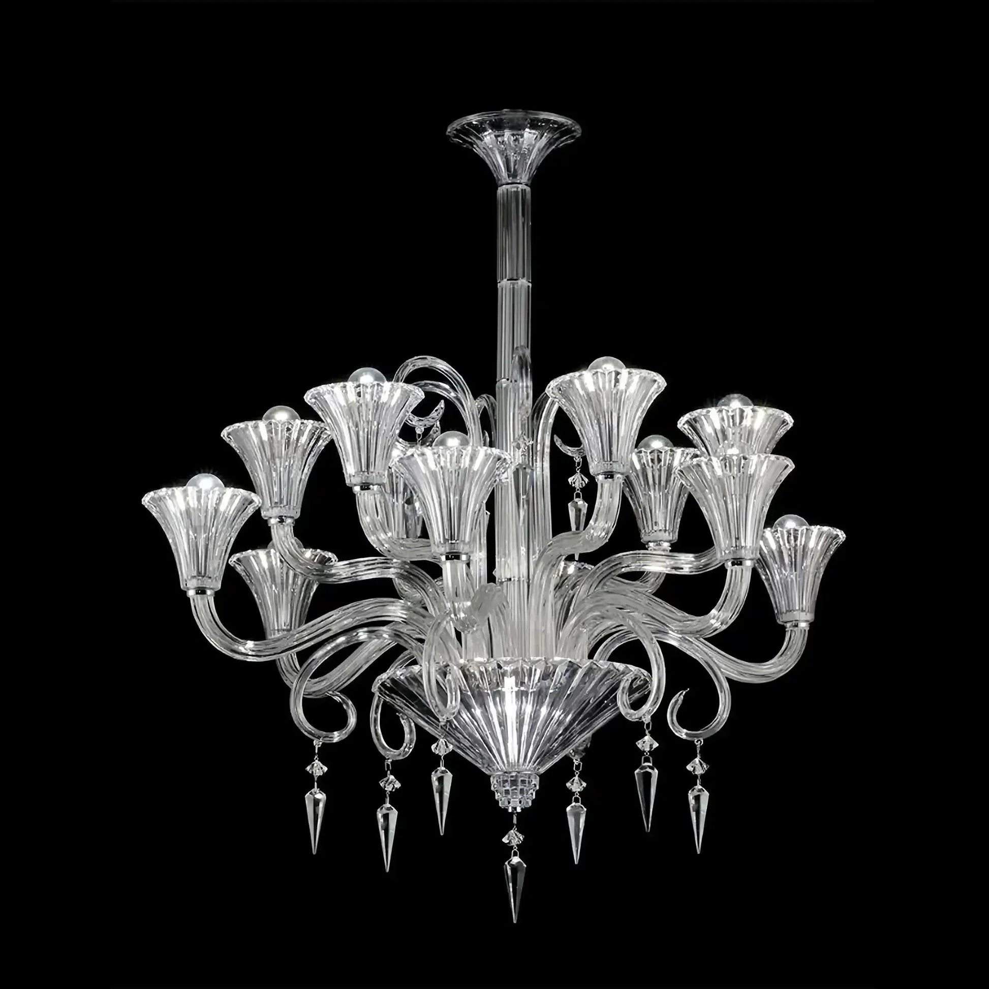 12 Lights Crystal Lighting - Joyfuzzy