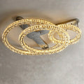 2/ 3 Rings Flush Mount Living Room Chandelier Crystal Bedroom Ceiling Light Fixture-Joyfuzzy
