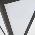 Modern Solar Outdoor Path Light - Black Metal Design