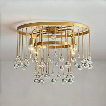 Aubrey Crystal Ball Flushmount