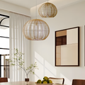 Bamburo Farmhouse Wood Pendant Light