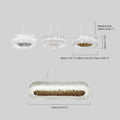 Designer Luxury Pleated Pendant Light Dimensions