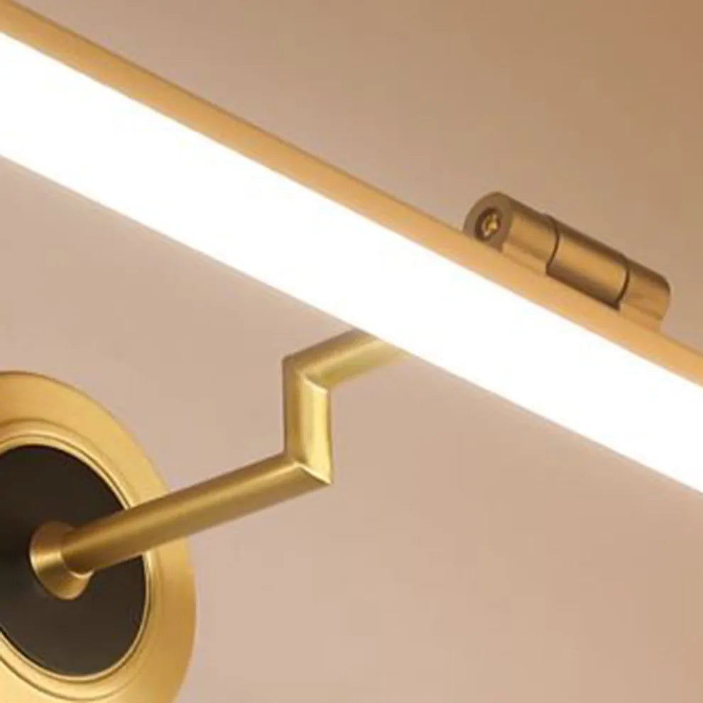 Vanity Light – Black/Gold Metal with Adjustable Light