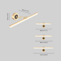 Vanity Light – Black/Gold Metal with Adjustable Light Dimensions