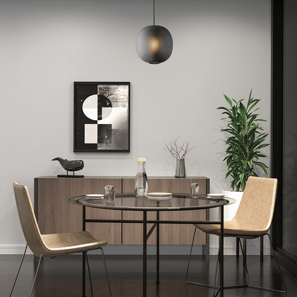 Pendant Light - Frosted Glass & Metal for Living Room