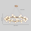 Chandelier - Metal Ring & Glass Bubble Design