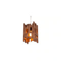 Pendant Light - Rectangular Wood for Dining Room, Bedroom