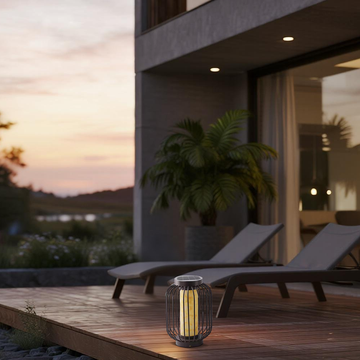 Modern Solar Floor Lamp