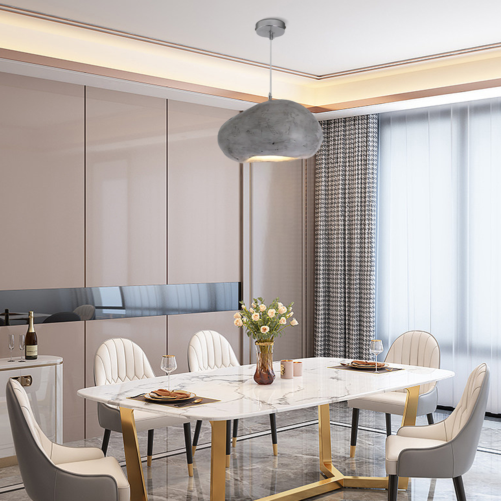 Pendant Light – Resin Bread-Shaped Design for Dining Room