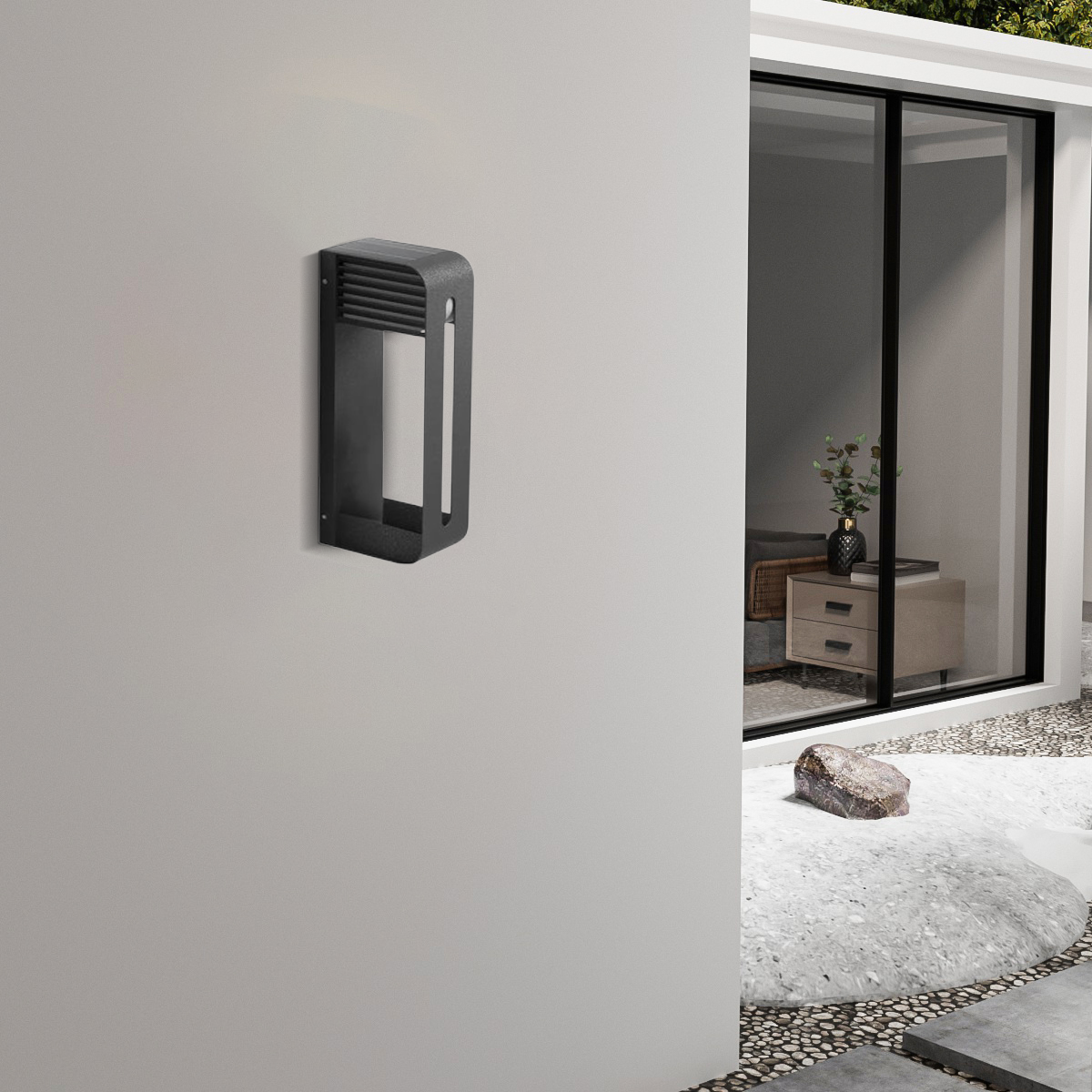 Modern Rectangular Outdoor Wall Lamp