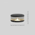 Modern Black Outdoor Pillar Light Dimension