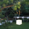 Modern Pathway Lights - White Acrylic Square Design for Garden