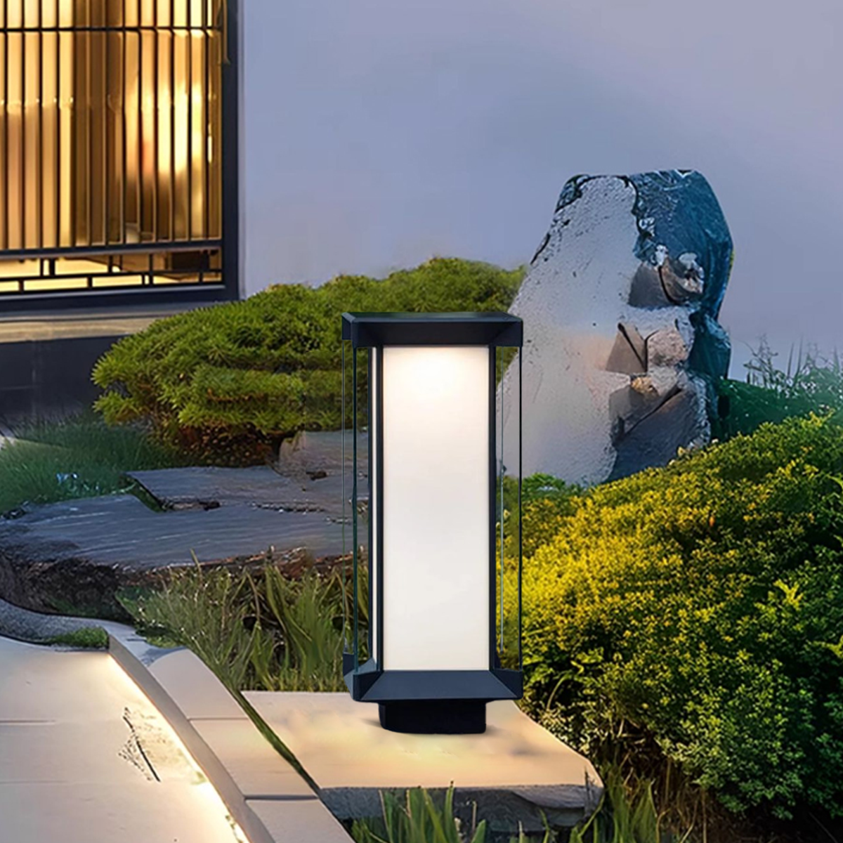 Modern Solar Outdoor Floor Lamp