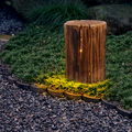 Art Deco Tree Stump Outdoor Lamp
