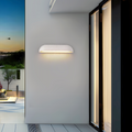 Modern Arched Outdoor Wall Lamp White