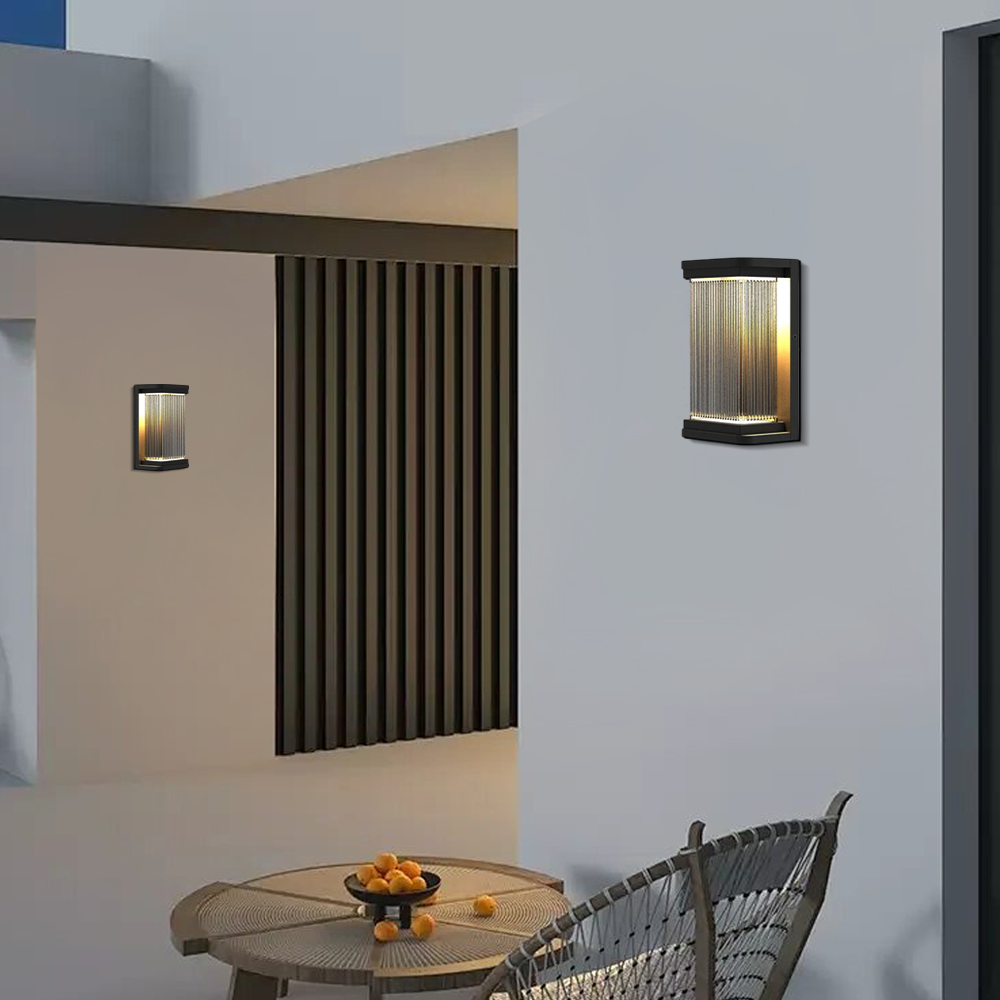 Industrial Outdoor Wall Lamp - Black