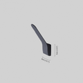Modern Tilted Linear Outdoor Wall Lamp