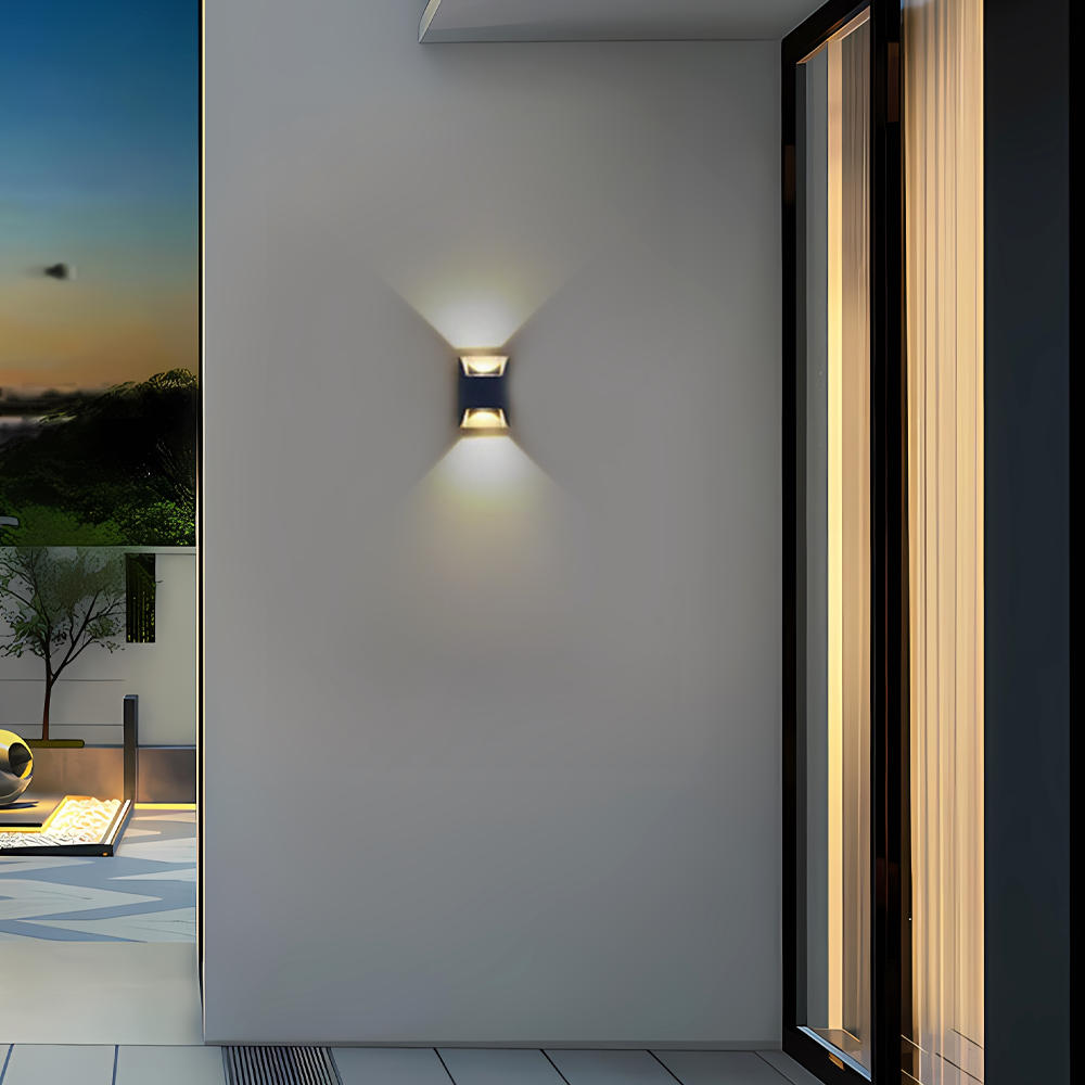 Modern Geometric Outdoor Wall Lamp