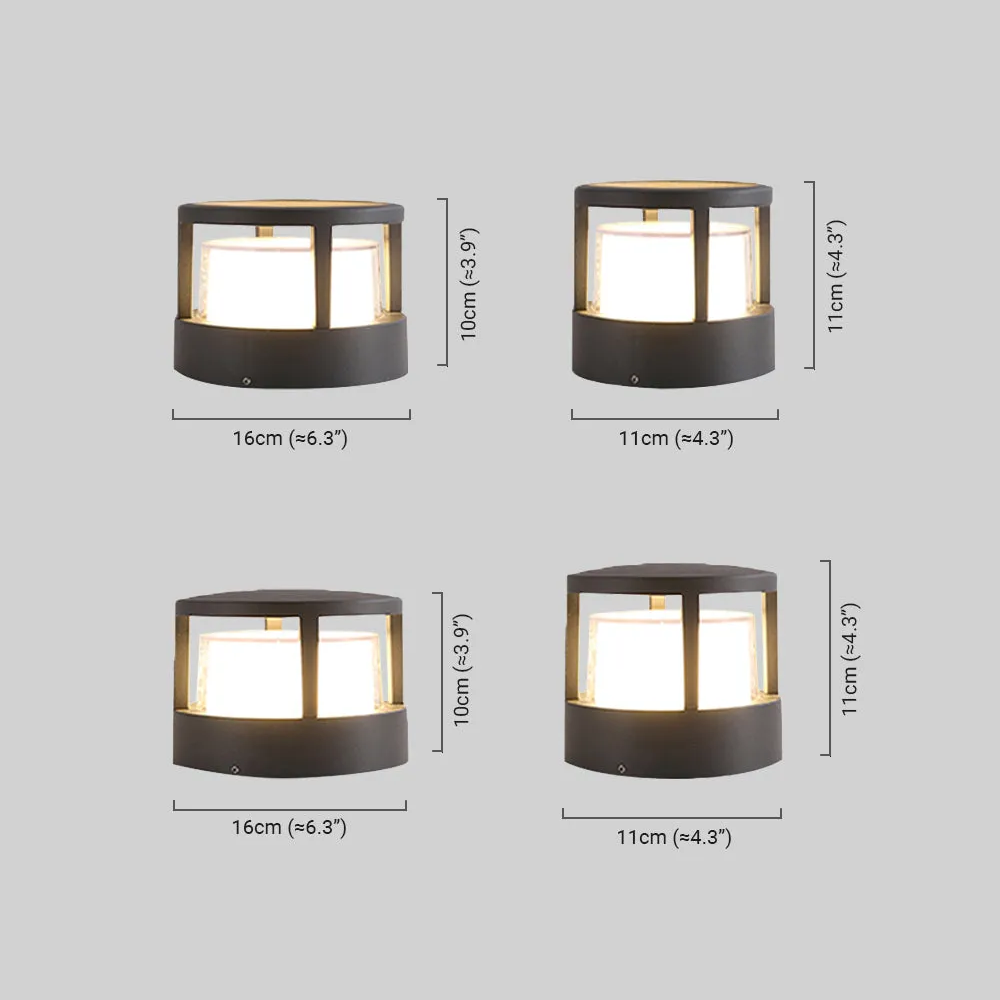 Industrial Cylindrical Pillar Lights for Dimensions