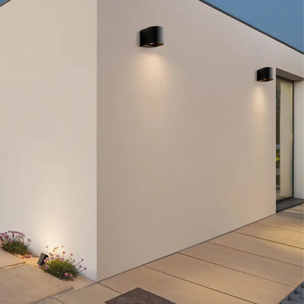 Industrial Black Outdoor Wall Lamp Metal Outdoor