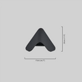 Modern Triangle Wall Lamp Dimension