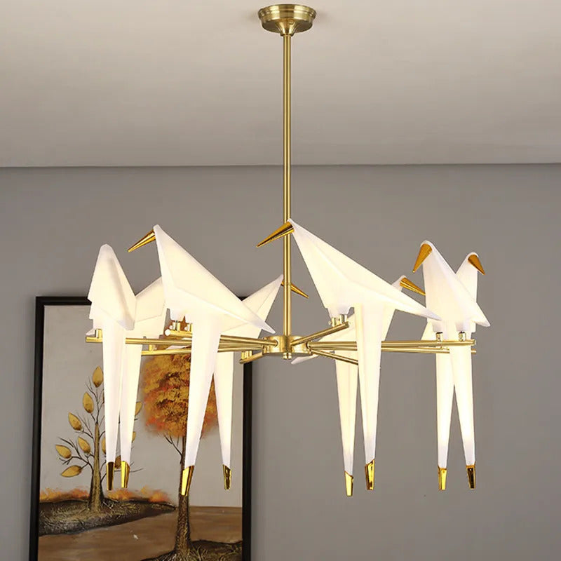 Varlont Paper Crane Bird Chandelier for Dining Room