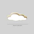Modern White Flush Mount Ceiling Light - Cloud Design