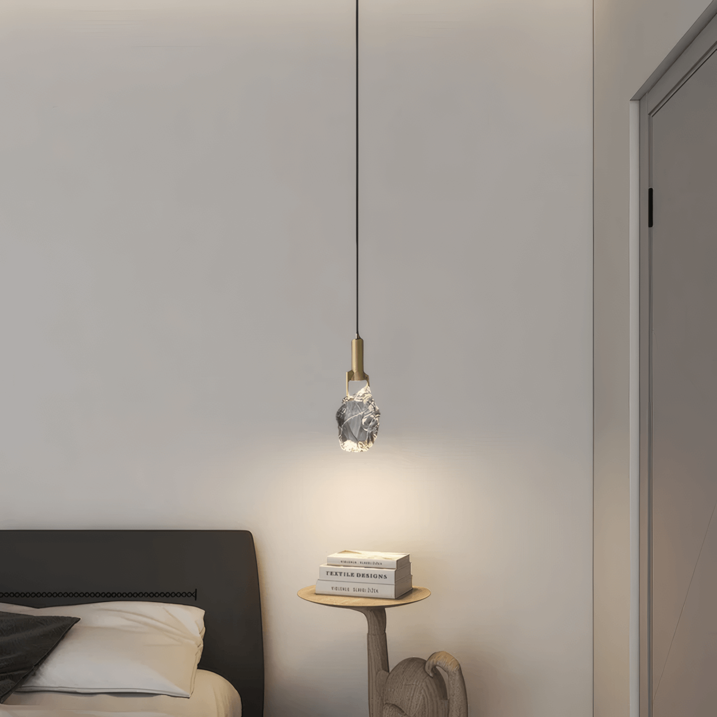 Modern Brass Pendant Light for bedroom