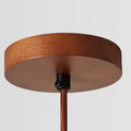Pendant Light — Natural Wood & Stone Cylinder for Dining Room