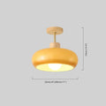 Modern Glass LED Ceiling Light Size