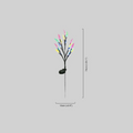 Art Deco Pathway Light - Colorful Acrylic Tree Design