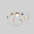 Art Deco Planet Ceiling Light Dimension