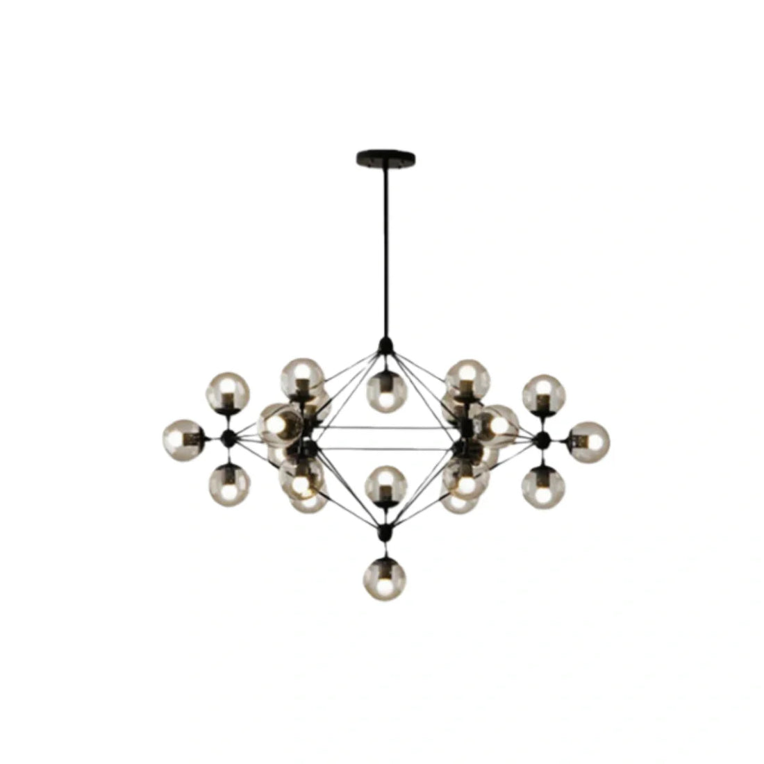Chandelier – Metal & Glass Chandelier for Living Room