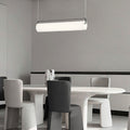 Cylindrical Metal & Acrylic Fixture for Dining Room