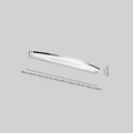 Modern Elliptical Vanity Light – Chrome Metal