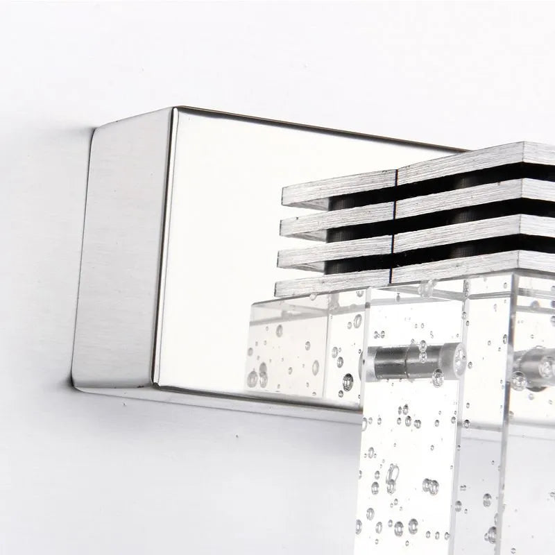 Vanity Light— Crystal & Metal Frame