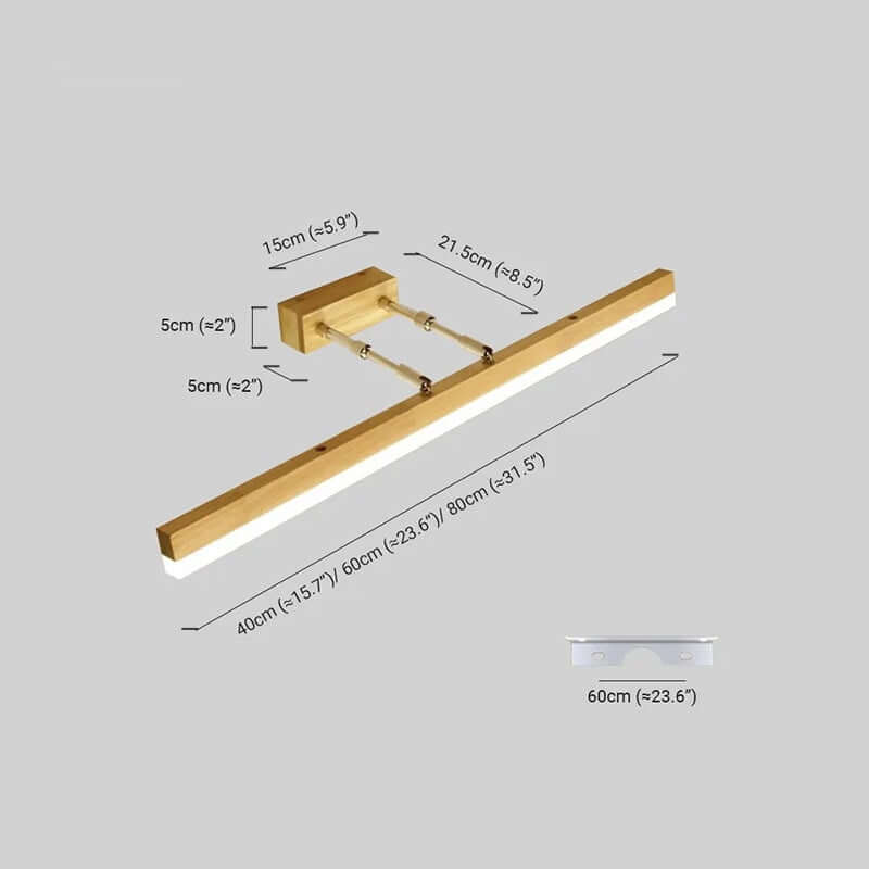 Minimalist Wall Lamp - Mirror Front Dimension