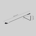 Modern Swing - arm Wall Lamp Dimension