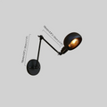 Vintage Adjustable Arm Wall Lamp Dimension