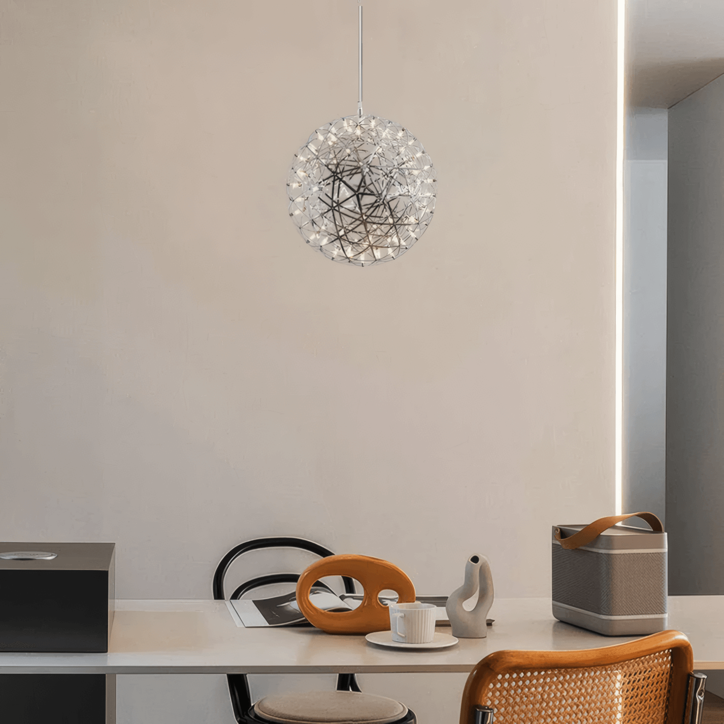 Industrial Globe Pendant Light