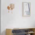 Wall Lamp — Gold/Chrome Metal Cylinder LED,Living Room