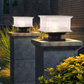 Modern Rectangular LED Outdoor Pillar Light for courtyard