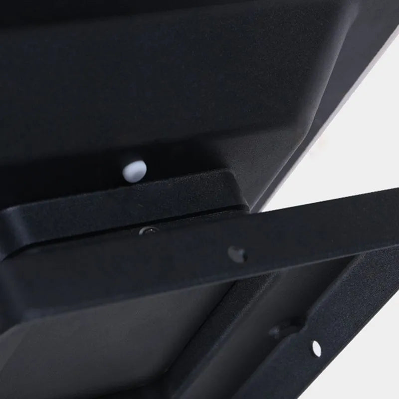 Modern Rectangular LED Outdoor Pillar Light is made of metal