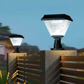 Art Deco Outdoor Solar Pillar Lights