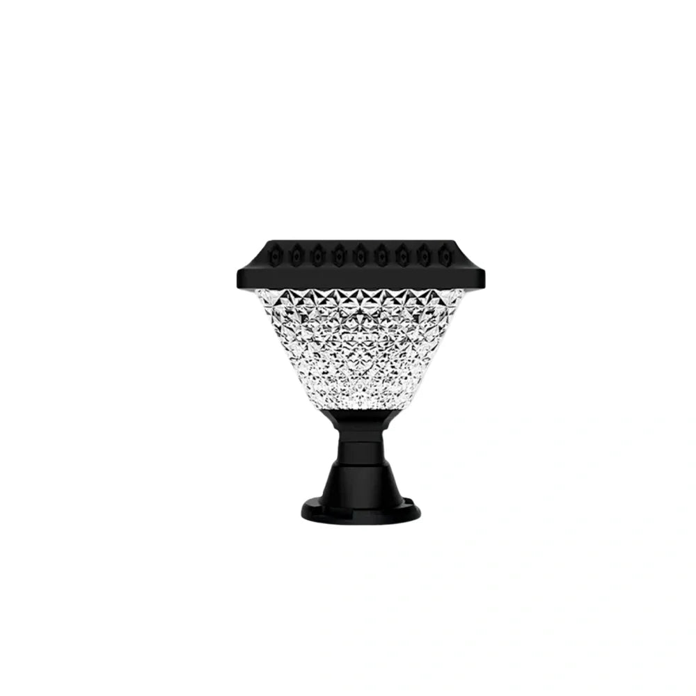 Art Deco Outdoor Sloar Pillar Lights