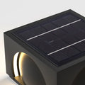 Modern Metal Outdoor Solar Pillar Lights