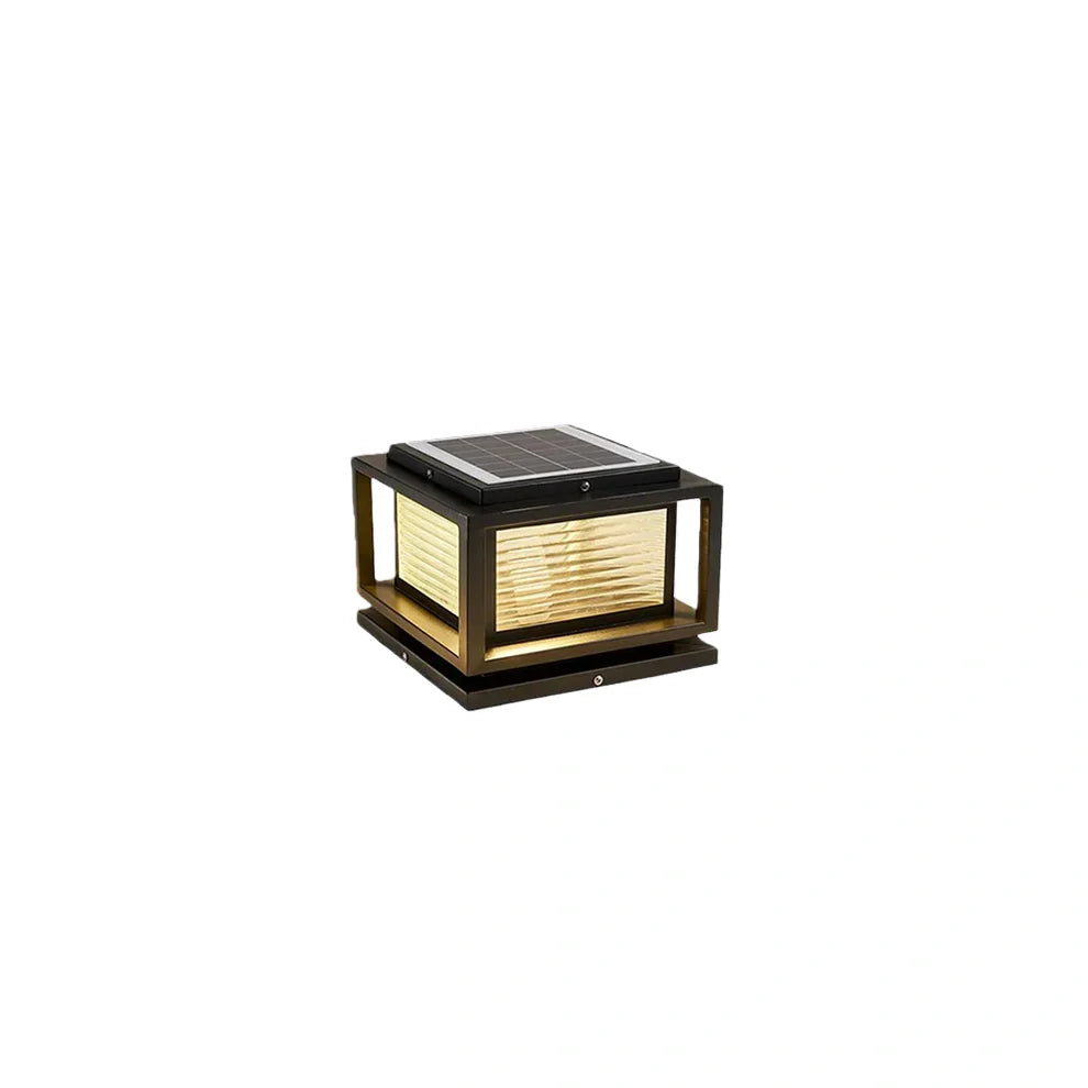 Modern LED Outdoor Pillar Lights - Black