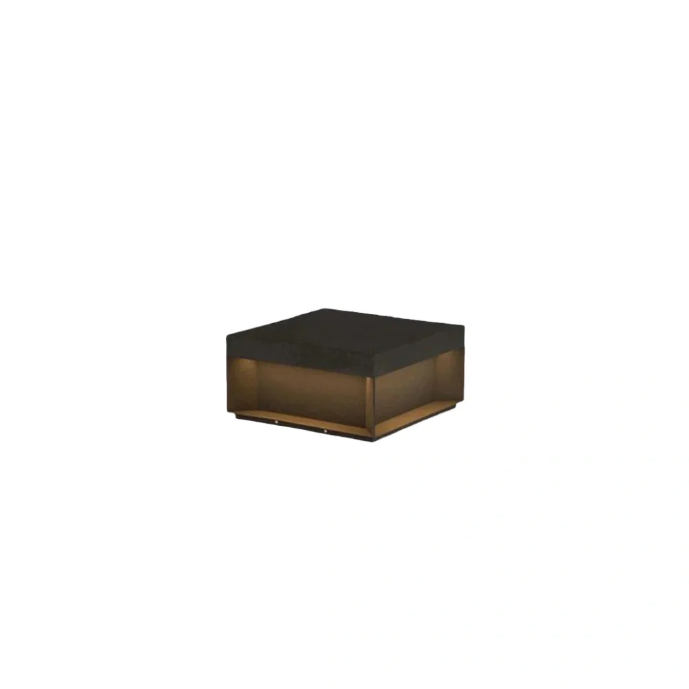 Modern Square Solar Outdoor Pillar Light
