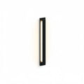 Modern Black Outdoor Wall Light with Vertical COB LED, Waterproof Exterior Sconce for Entryway & Patio