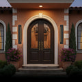 Modern Black Outdoor Wall Light with Vertical COB LED, Waterproof Exterior Sconce for Entryway & Patio